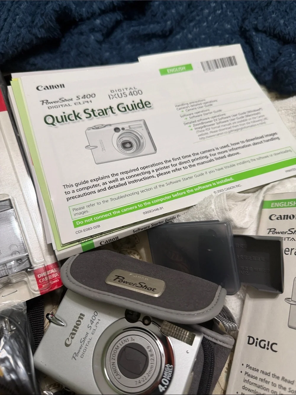 Canon PowerShot S400 Silver Compact Digital Camera with Accessories